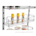 Kitchen pull-out multifunctional stainless steel wire basket